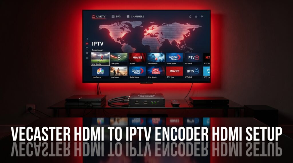 vecaster hdmi to iptv encoder hdmi setup​