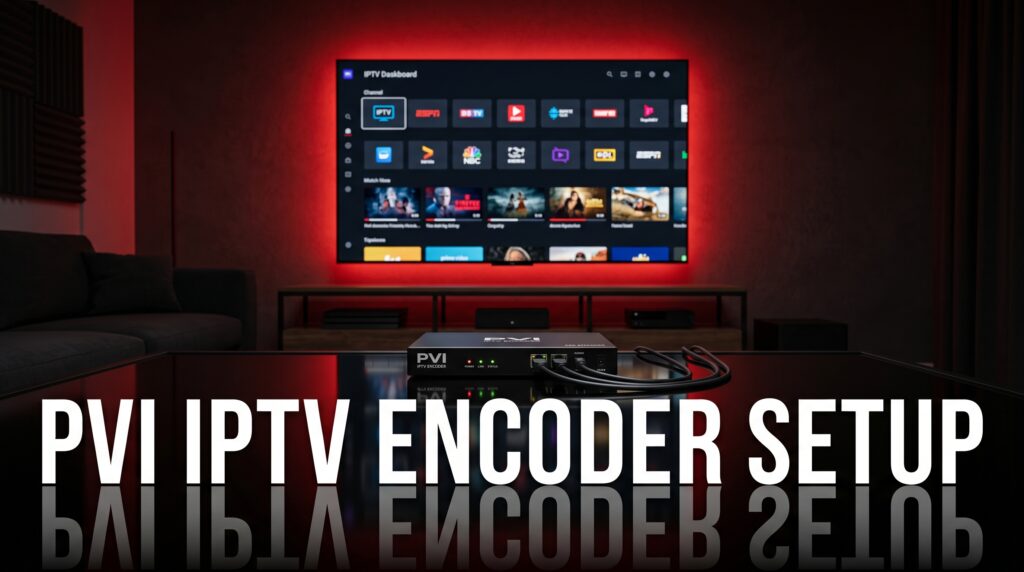pvi iptv encoder setup