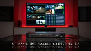 8 channel hdmi encoder for iptv m3u8 hls